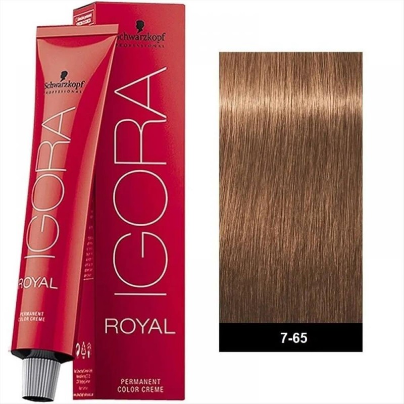 Βαφή Schwarzkopf Igora Royal 7-65 Ξανθό Μεσαίο Μόκα 60ml