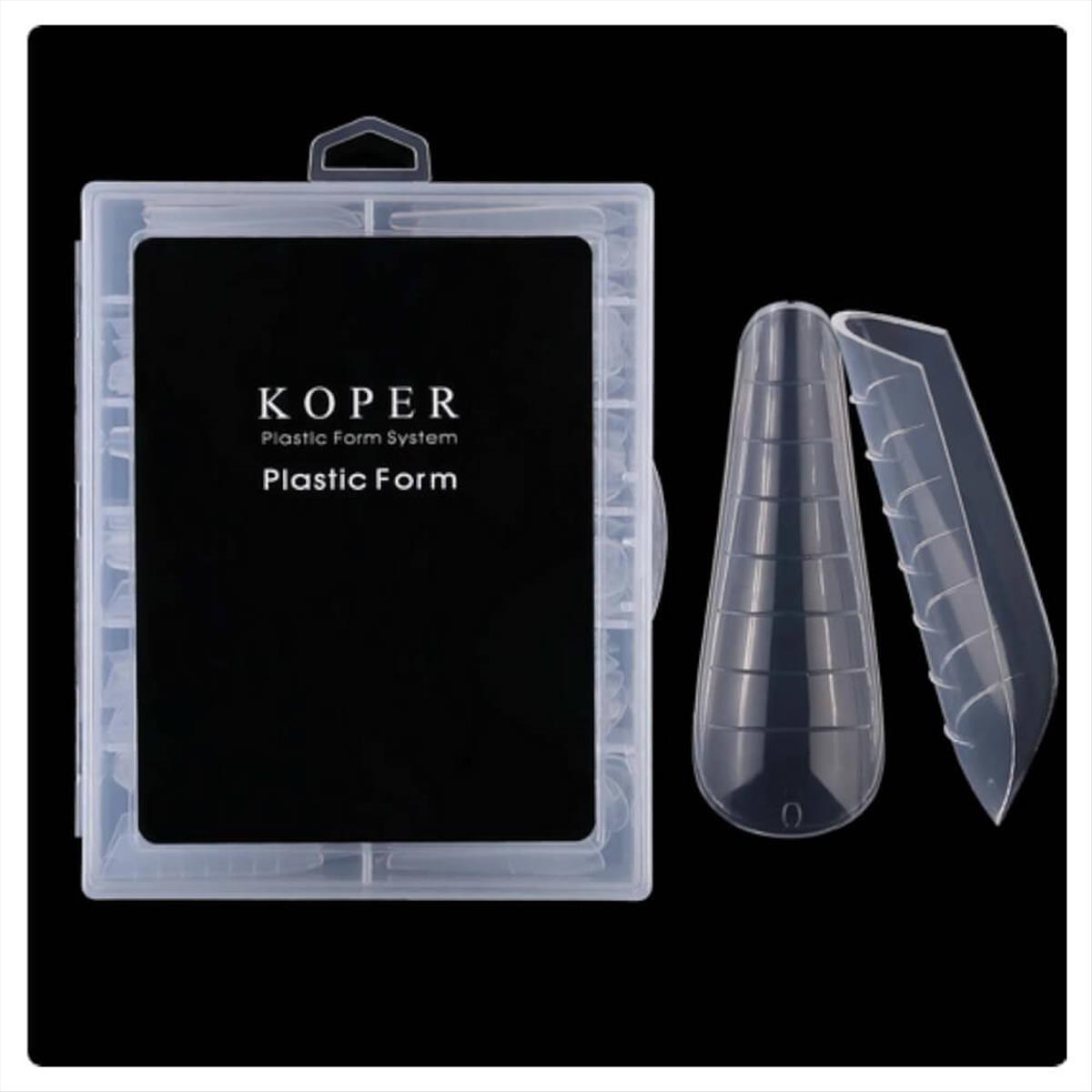 Plastic Dual Form Nails Koper Ballet 120pcs