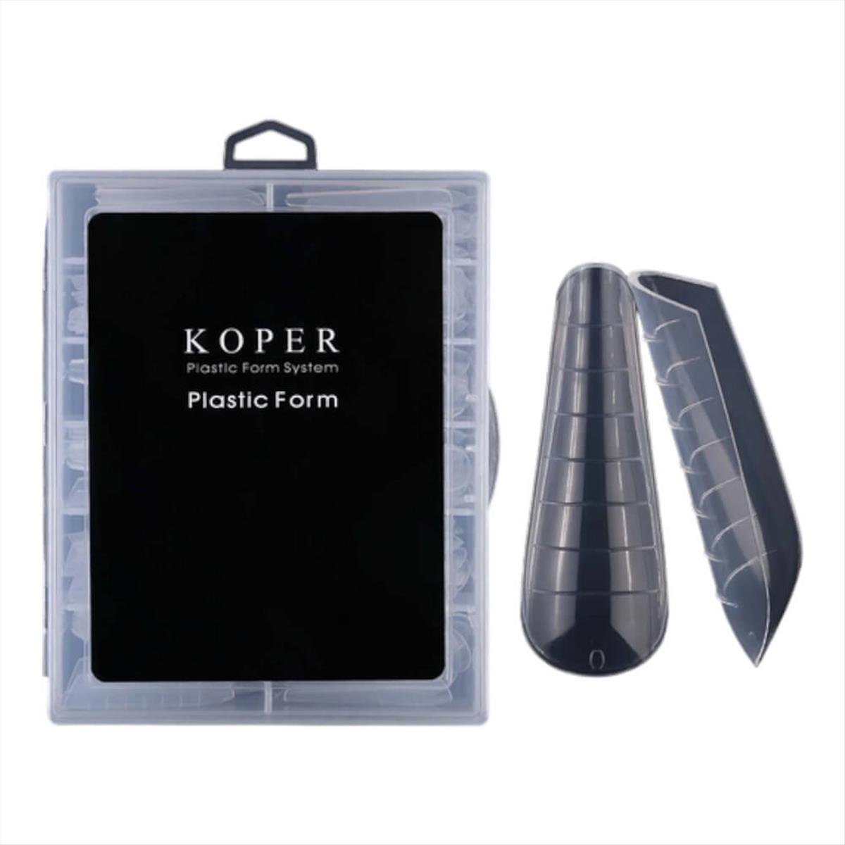 Plastic Dual Form Nails Koper Ballet 120pcs