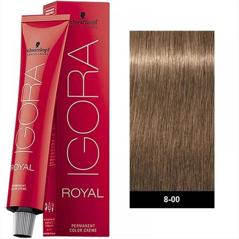 Βαφή Schwarzkopf Igora Royal 8-00 Ξανθό Ανοιχτό Έντονο Φυσικό 60ml