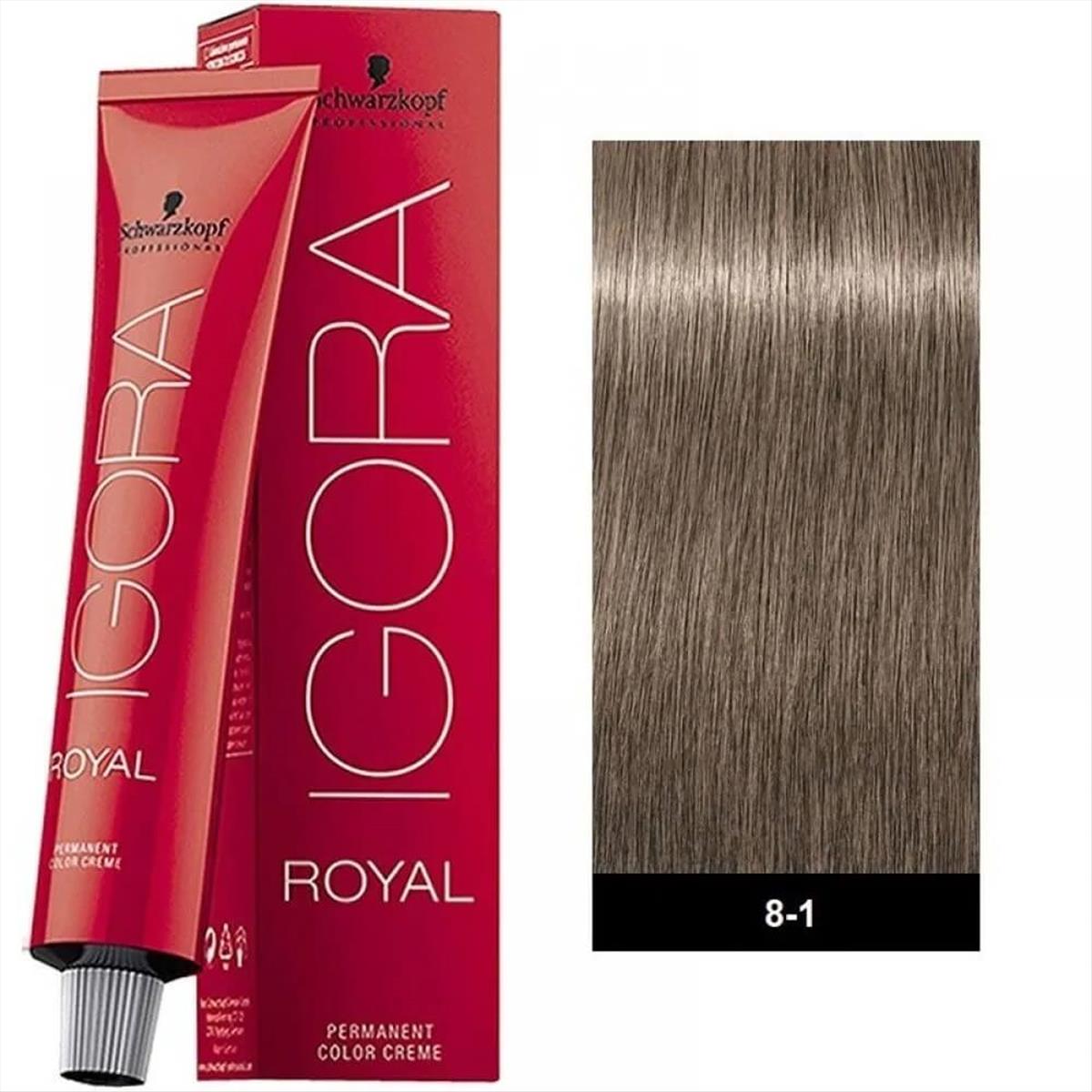 Βαφή Schwarzkopf Igora Royal 8-1 Ξανθό Ανοιχτό Σαντρέ 60ml