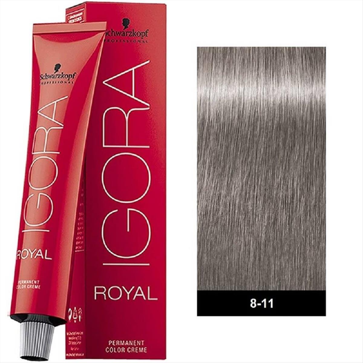 Βαφή Schwarzkopf Igora Royal 8-11 Ξανθό Ανοιχτό Έντονο Σαντρέ 60ml