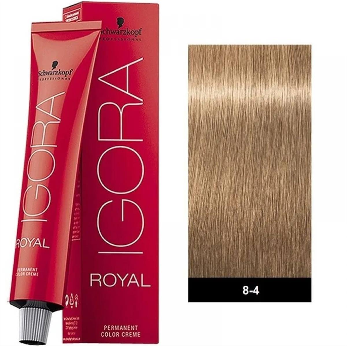 Βαφή Schwarzkopf Igora Royal 8-4 Ξανθό Ανοιχτό Μπεζ 60ml