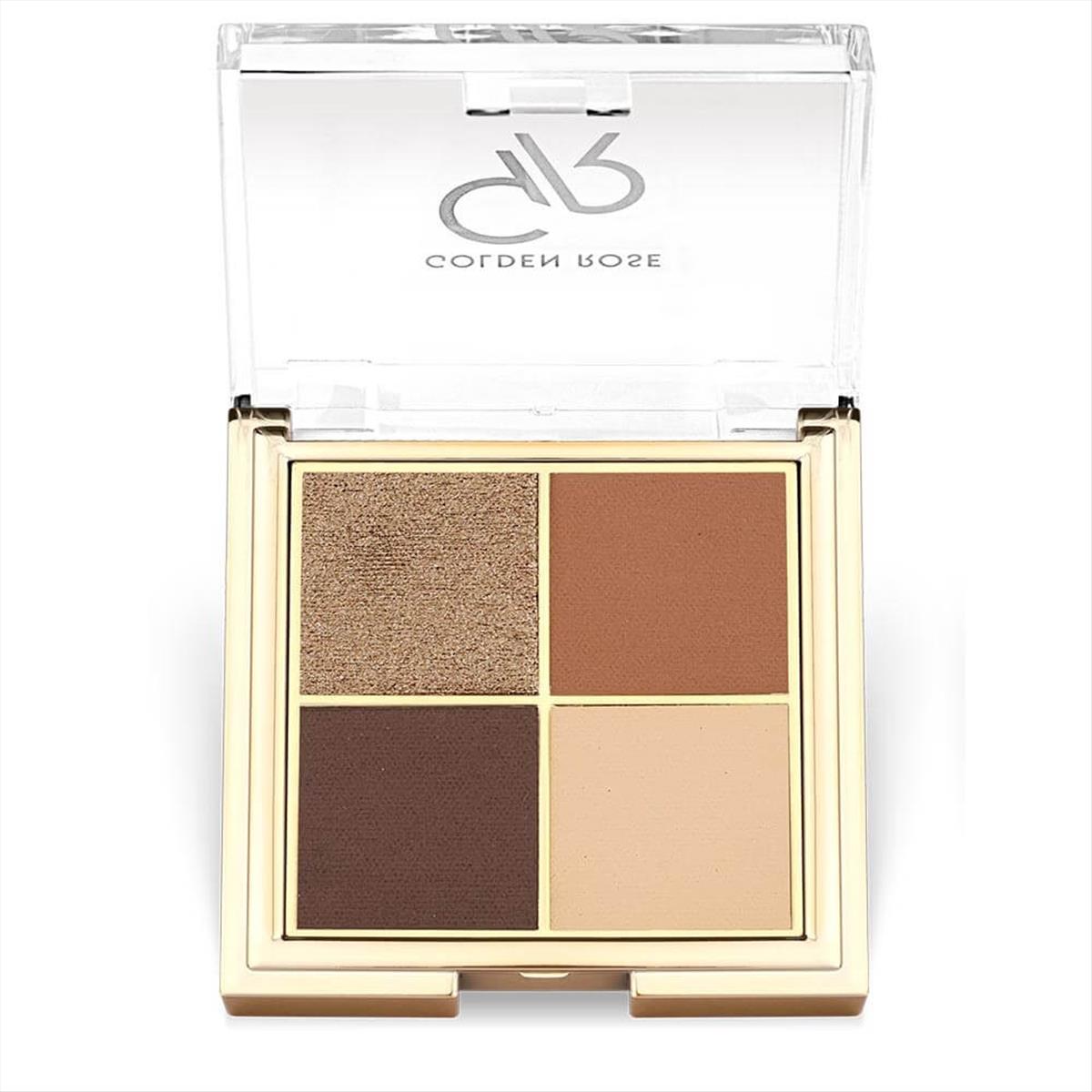 Golden Rose Quattro Eyeshadow Palette 04 Coffee Dream