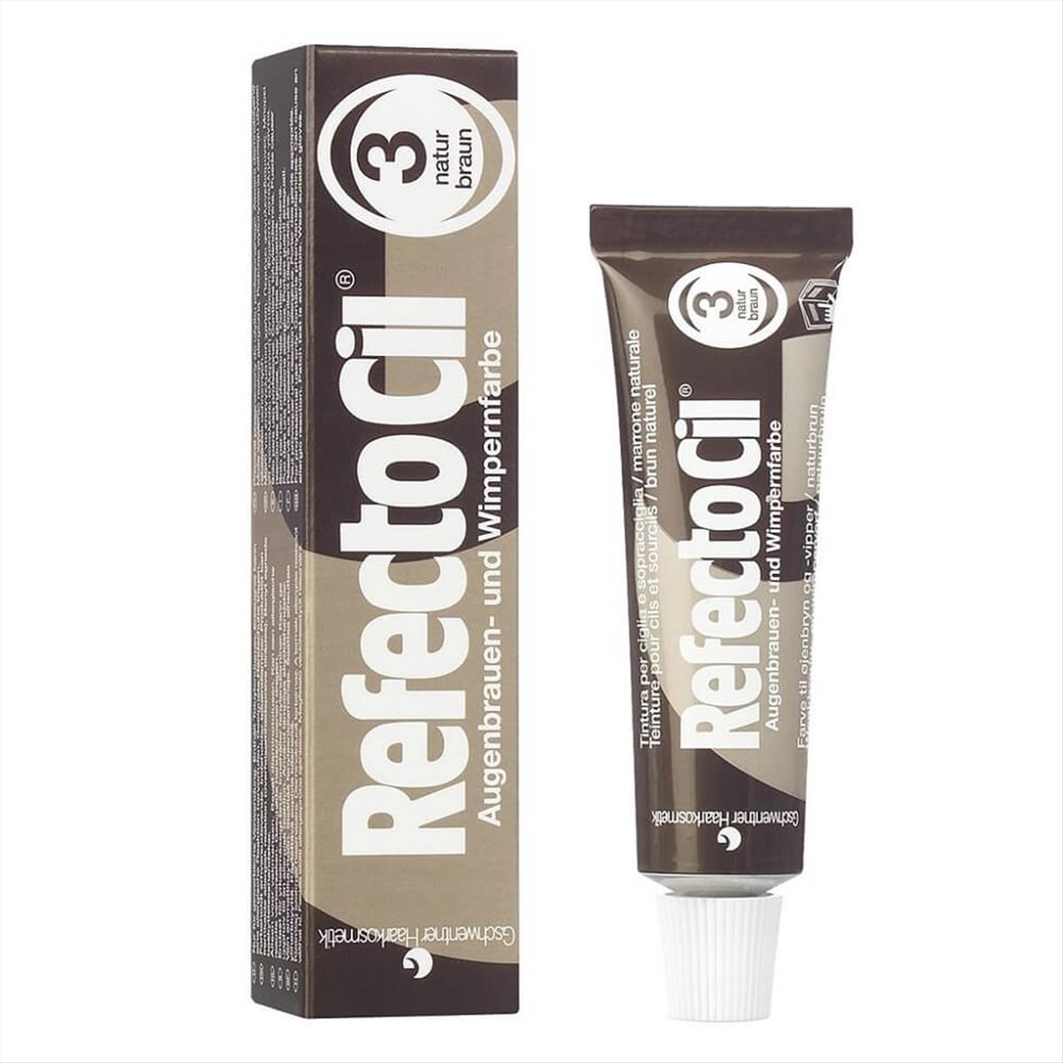 Eyelash & eyebrow dye No3 natural brown Refectocil