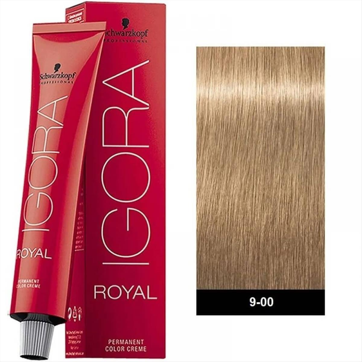 Βαφή Schwarzkopf Igora Royal 9-00 Ξανθό Πολύ Ανοιχτό Έντονο Φυσικό 60ml