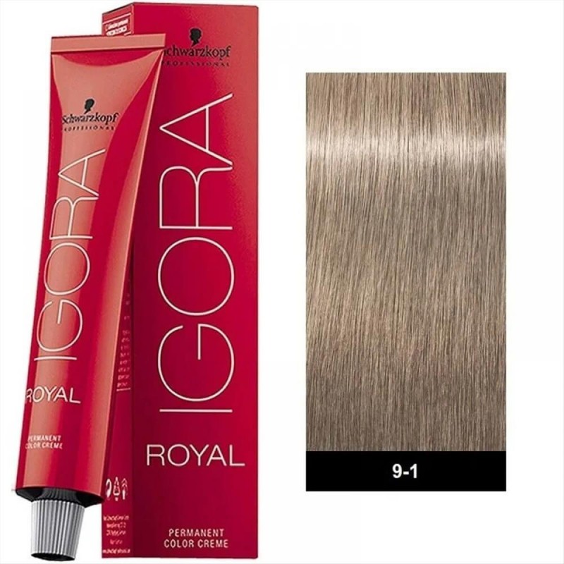 Βαφή Schwarzkopf Igora Royal 9-1 Ξανθό Πολύ Ανοιχτό Σαντρέ 60ml