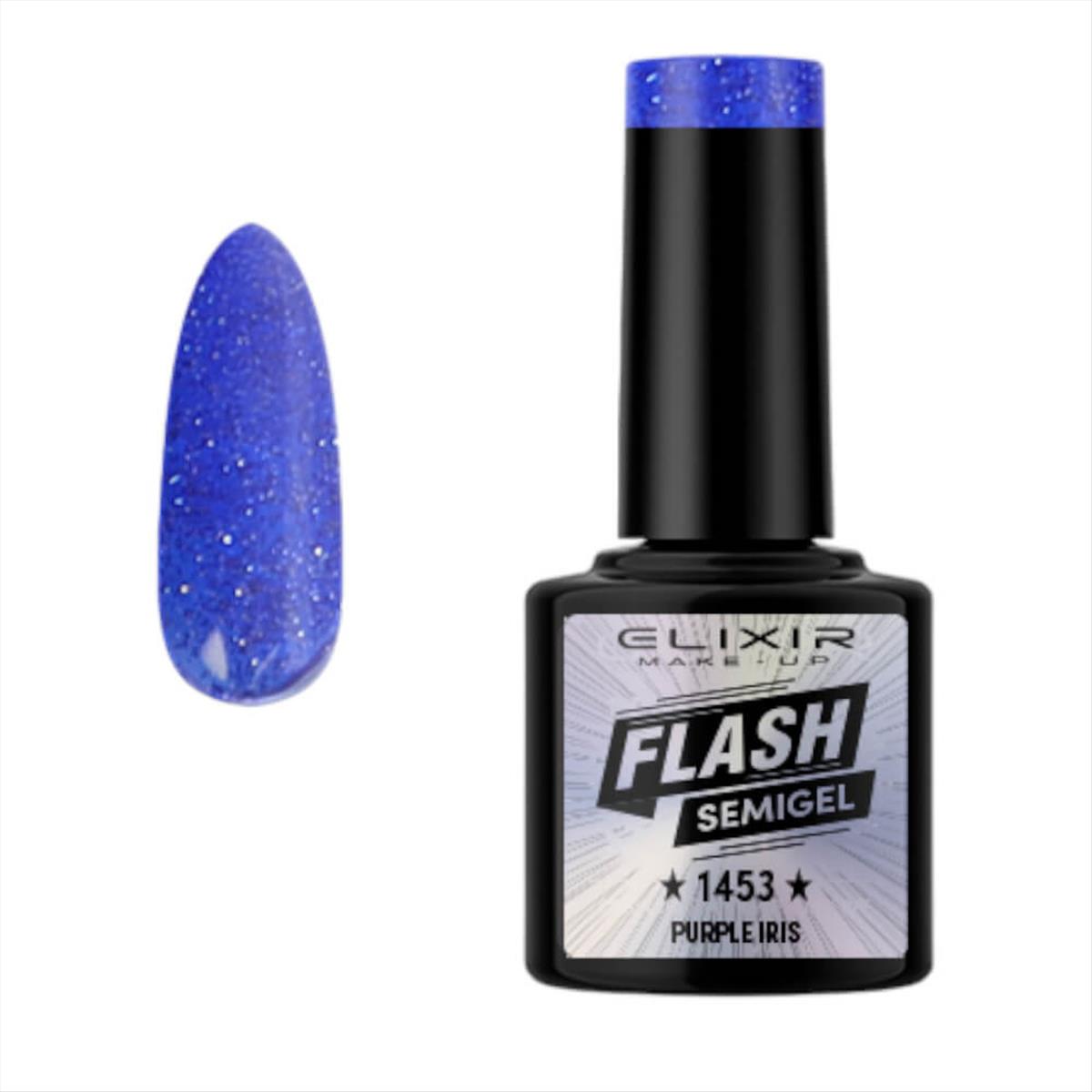 Elixir Semi Gel Flash 1453 Purple Iris 8ml