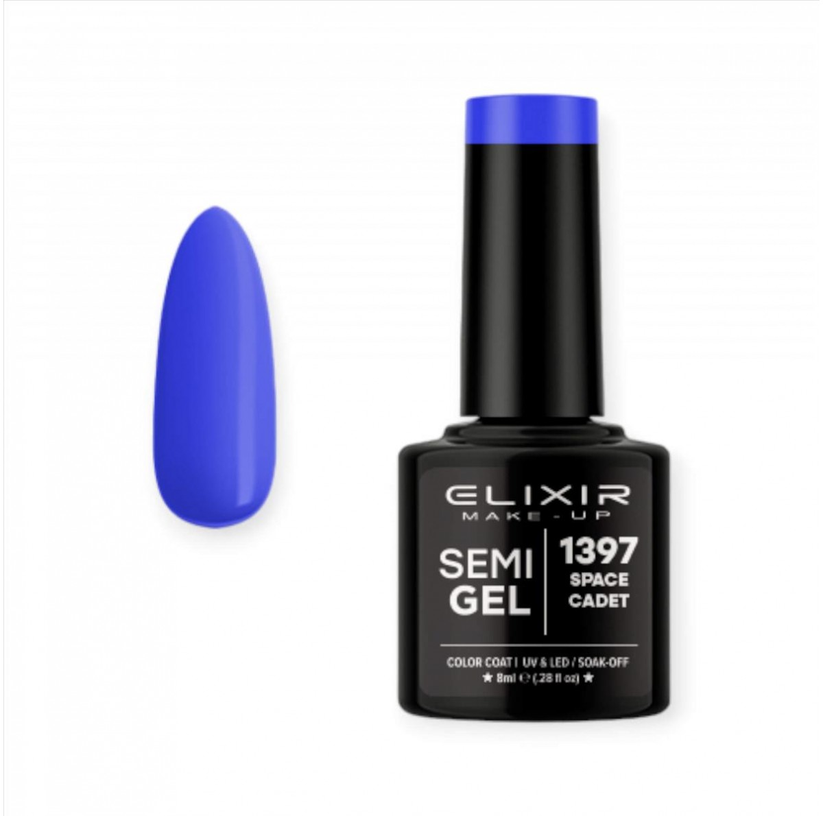 Ημιμόνιμο Βερνίκι Elixir Semi Gel Uv&Led 1397 Space Cadet 8ml