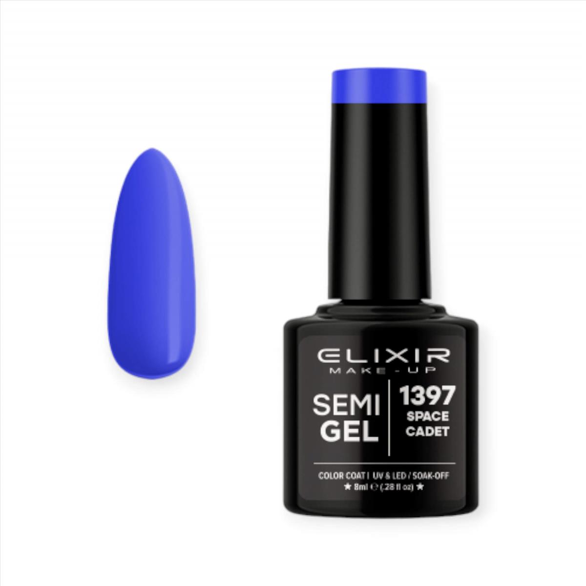 Ημιμόνιμο Βερνίκι Elixir Semi Gel Uv&Led 1397 Space Cadet 8ml