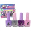 Ouguan Kids Princess Beauty Suit 4pcs nail polish set 2618C