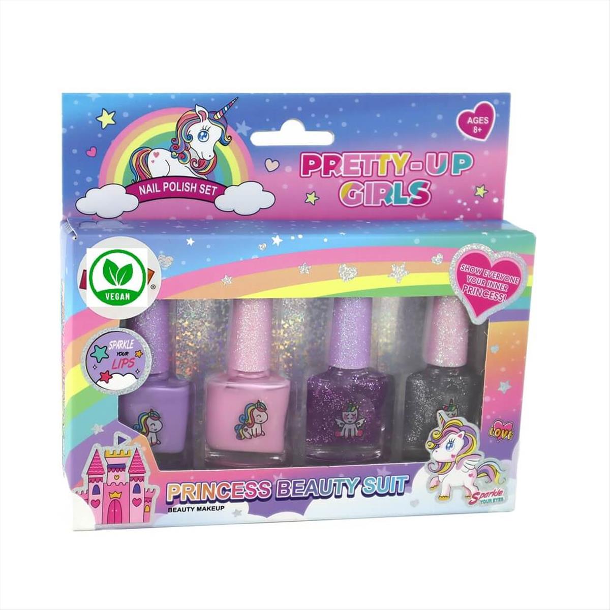 Ouguan Kids Princess Beauty Suit 4pcs nail polish set 2618C