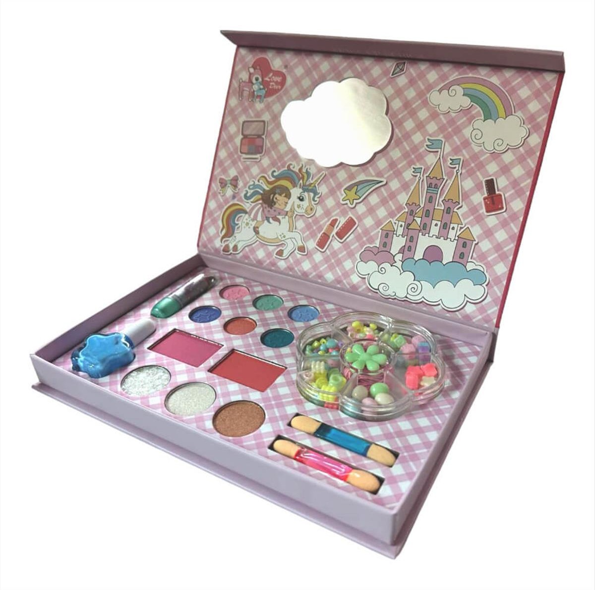 Diy Beads Children's Makeup Palette 2 in 1 Make Up Series LD6140