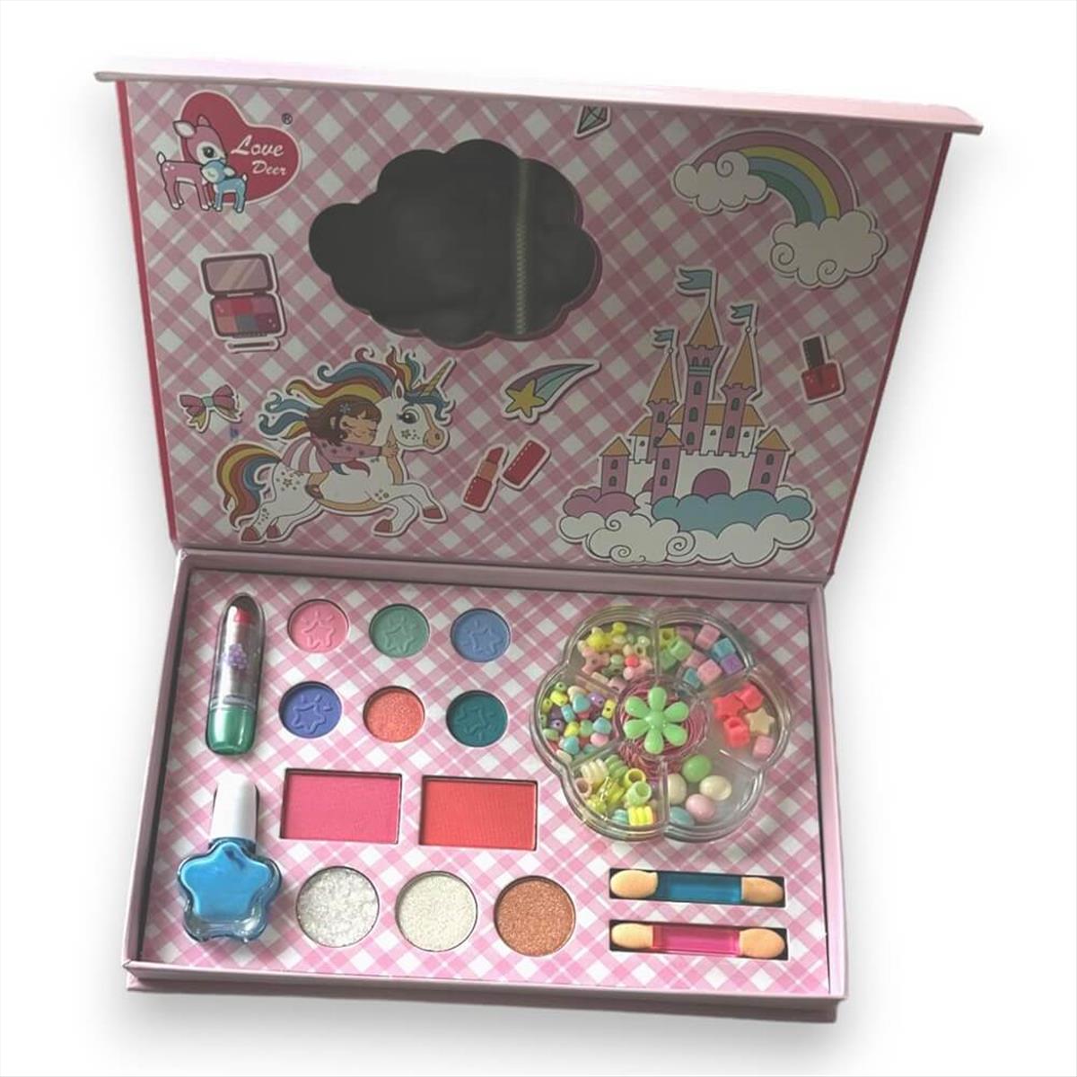 Children's Make-up Palette Diy Beads 2 in 1 Make Up Series LD6136