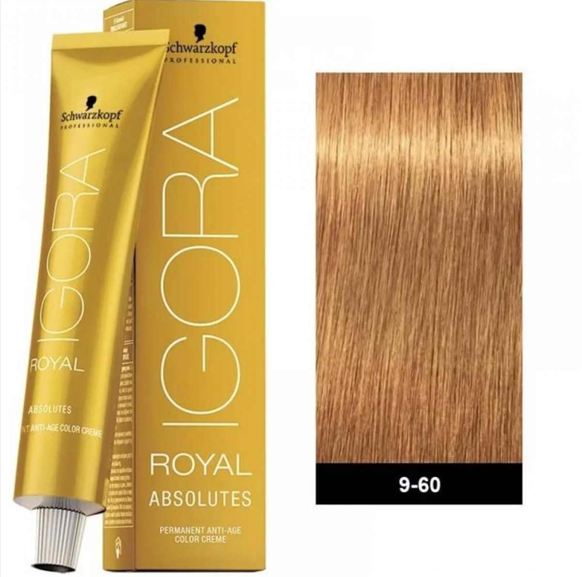 Βαφή Schwarzkopf Igora Royal Absolutes 9-60 Ξανθό Πολύ Ανοιχτό Μαρόν 60ml