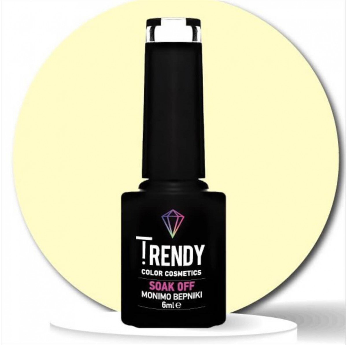 Trendy Soak Off No148 Pastel Yellow 6ml