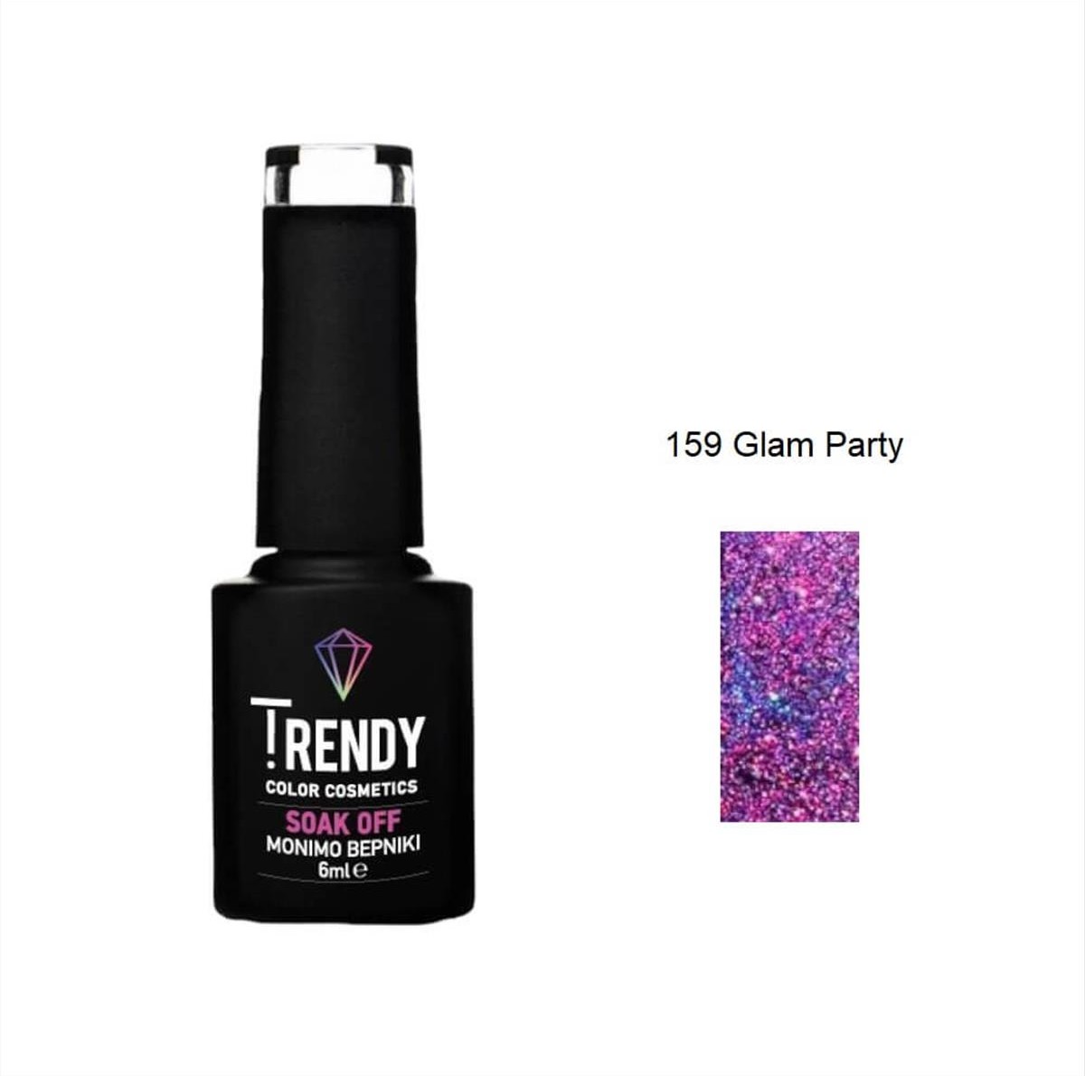 Ημιμόνιμο Βερνίκι Trendy Soak Off No159 Glam Party 6ml