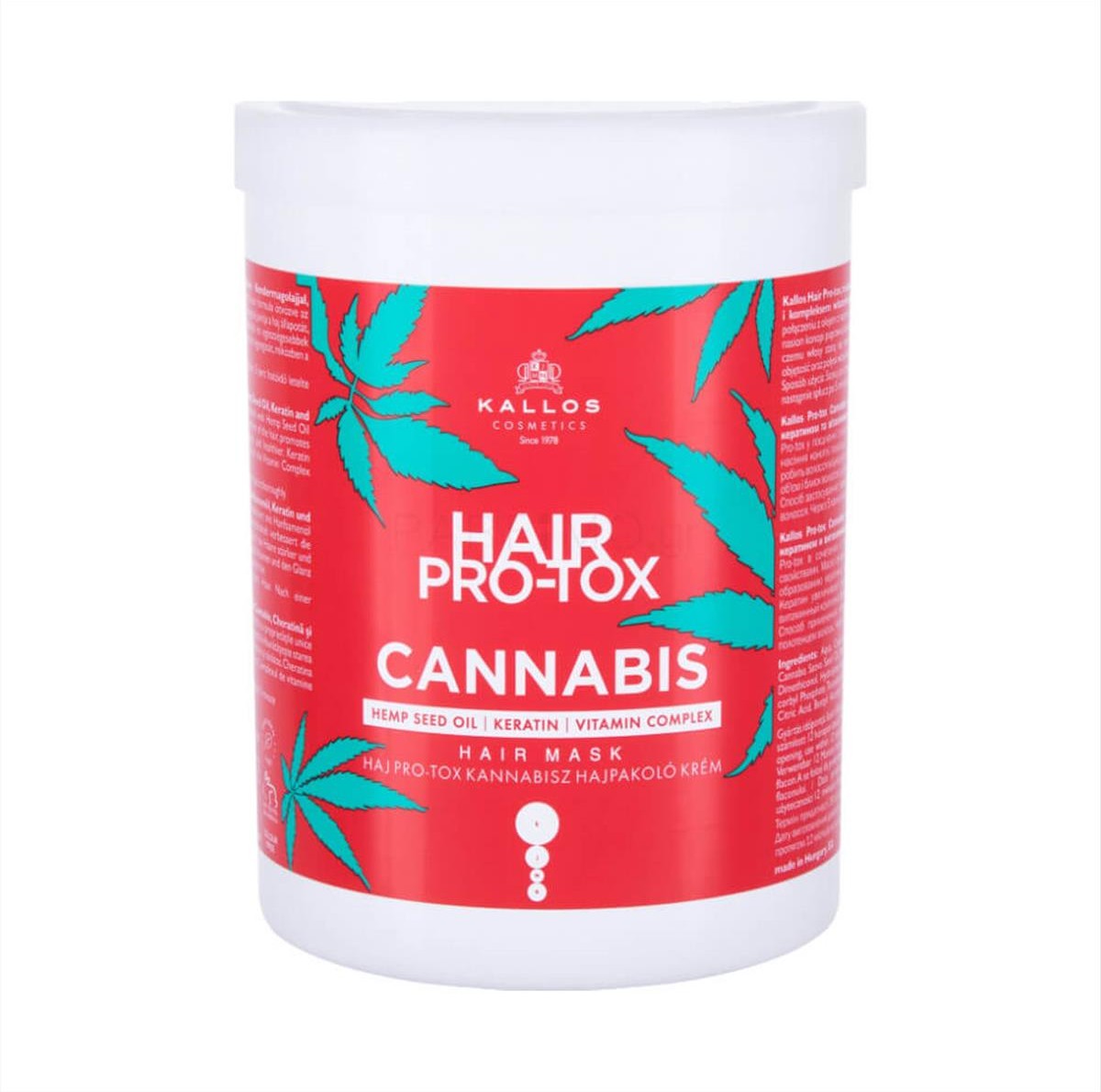 Kallos Pro-Tox Cannabis Hair Mask 1000ml