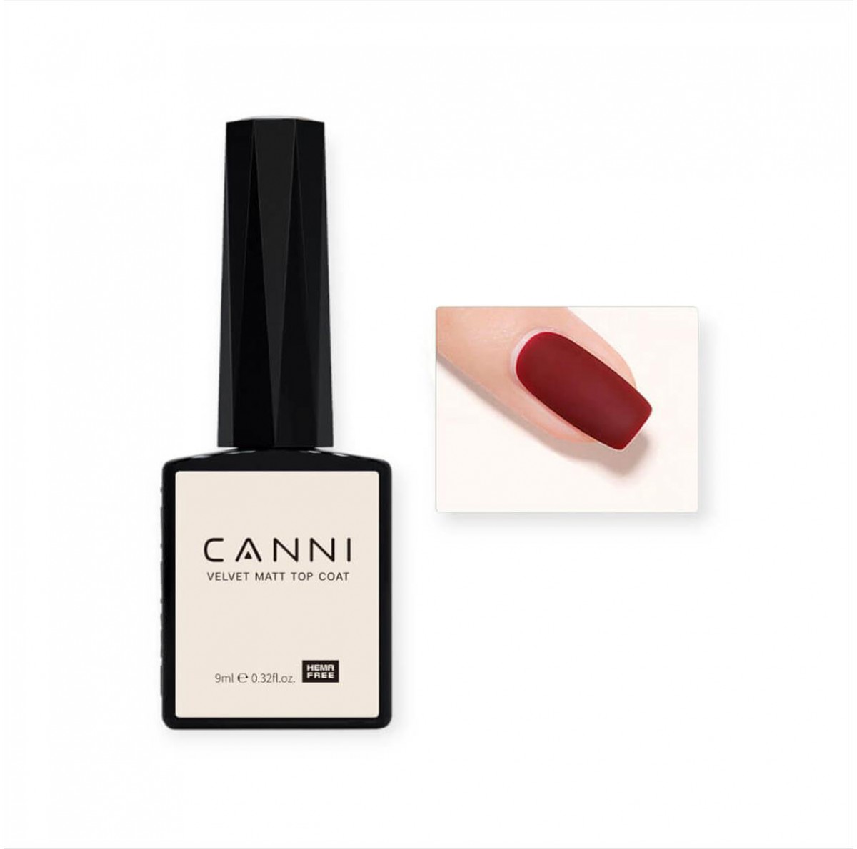 Canni Velvet Top Coat Matt Acid Free Hema 9ml