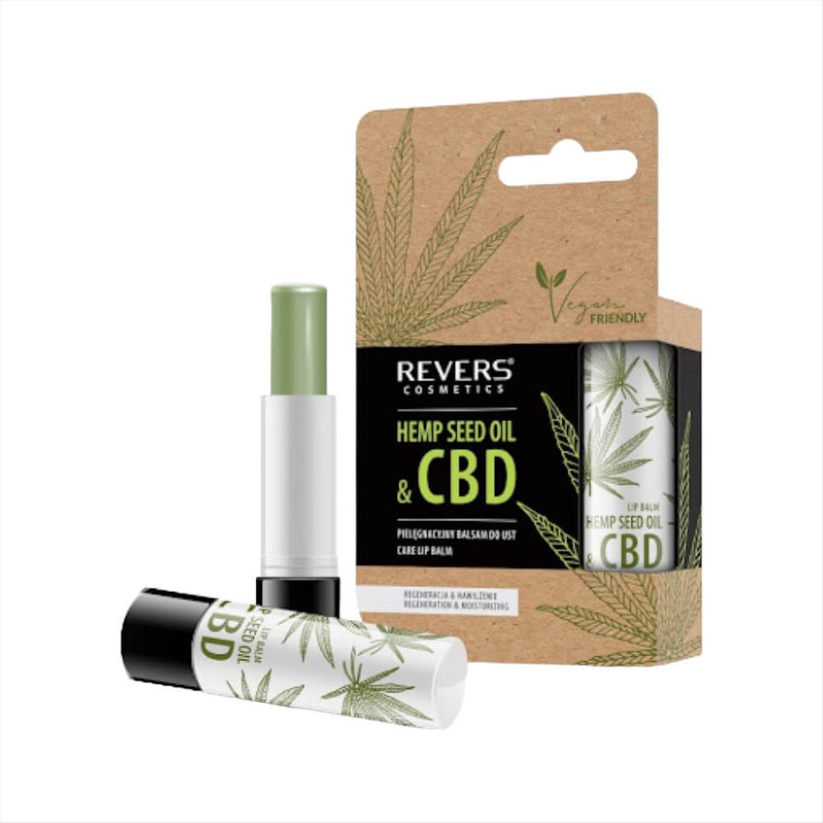 Revers Nourishing Lip Balm with Natural Hemp Seed Oil & CBD 4g