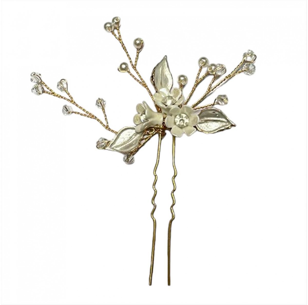 Bridal hairpin-gold branch