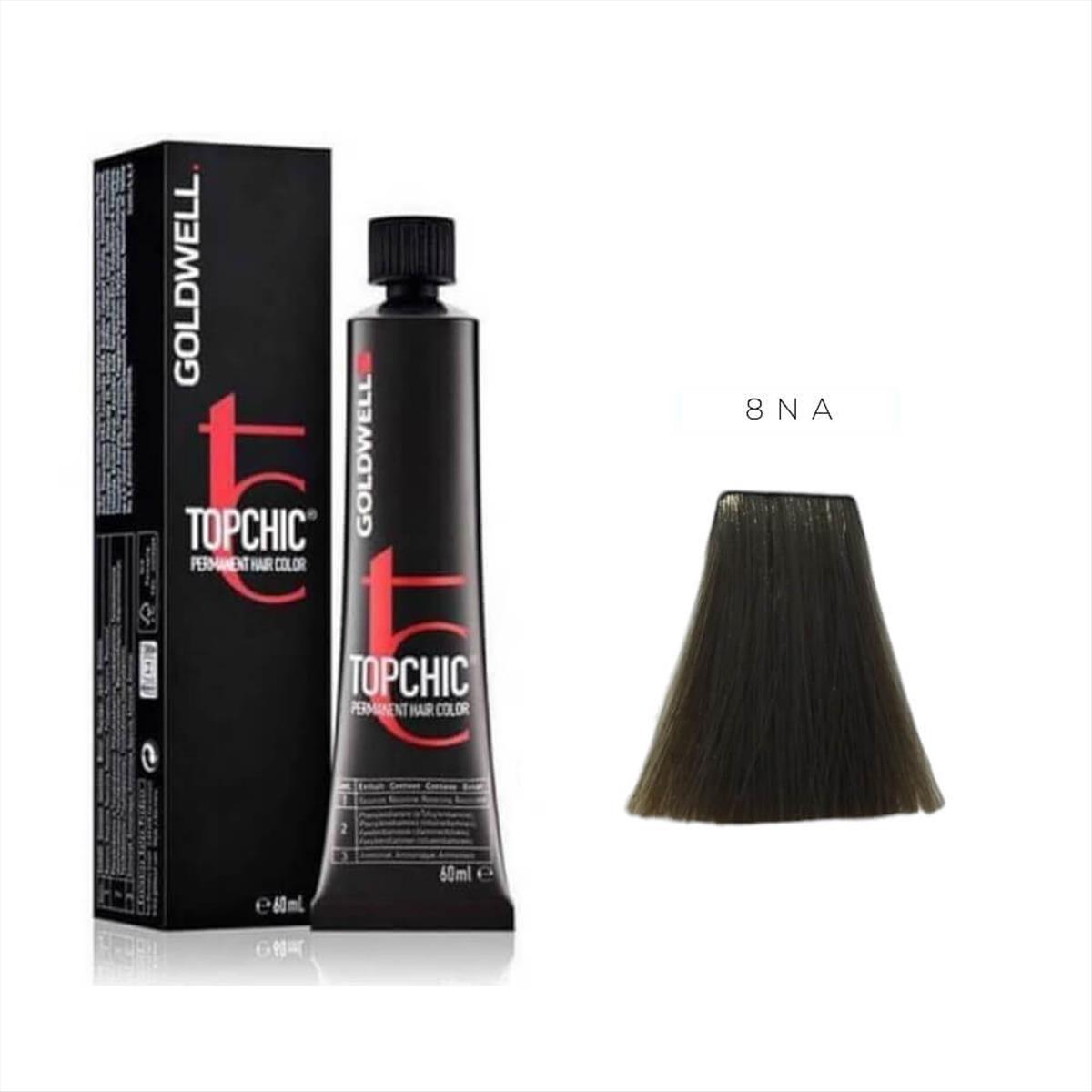 Goldwell Topchic Permanent Hair Color 8NΑ 60ml