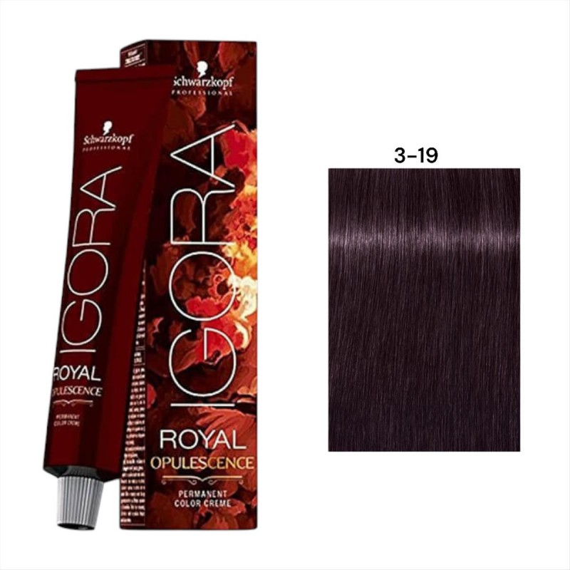 Βαφή Schwarzkopf Igora Royal Opulescence 3-19 Καστανό Σκούρο Σαντρέ Βιολέ 60ml