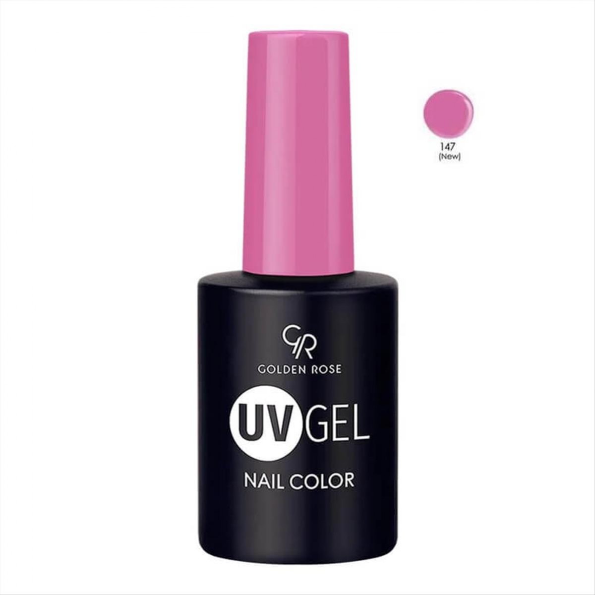 Hμιμόνιμο Bερνίκι UV GEL Nail Color Golden Rose 147 -10.2ml