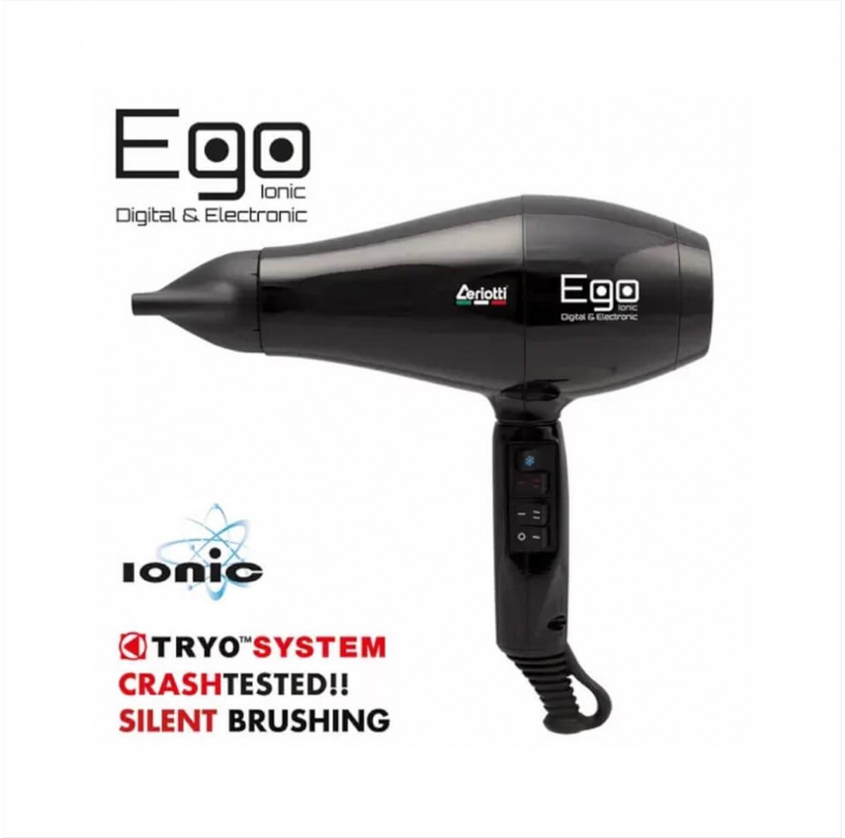 Hair Dryer Ceriotti Eggo Ionic Digital & Electonic 2300w