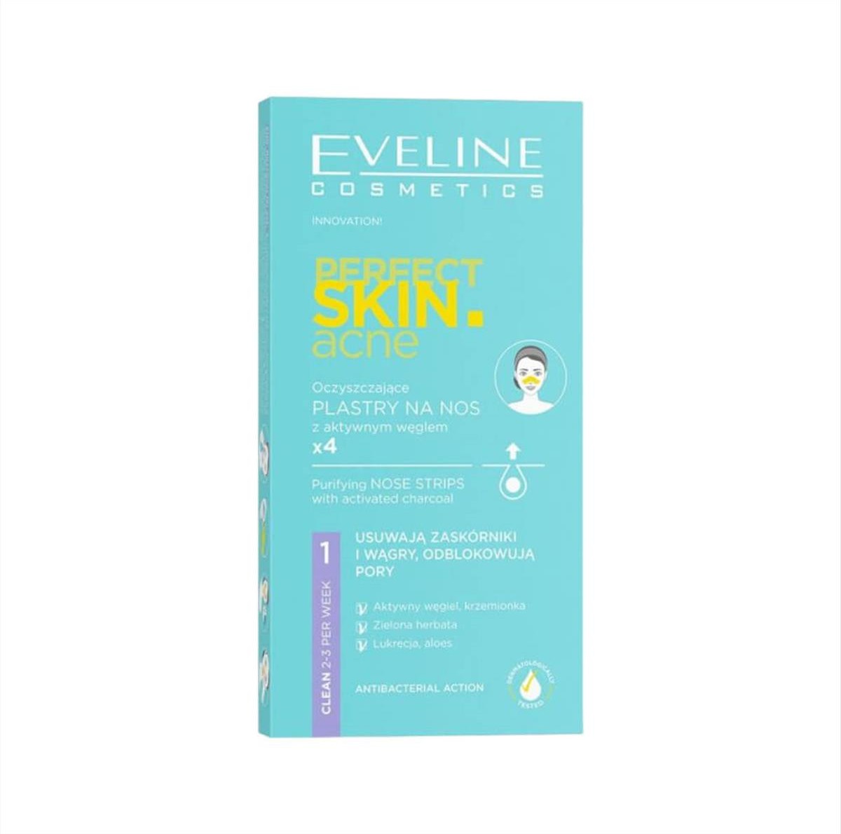 Eveline Perfect Skin Acne Purifying Nose Strips 4pcs