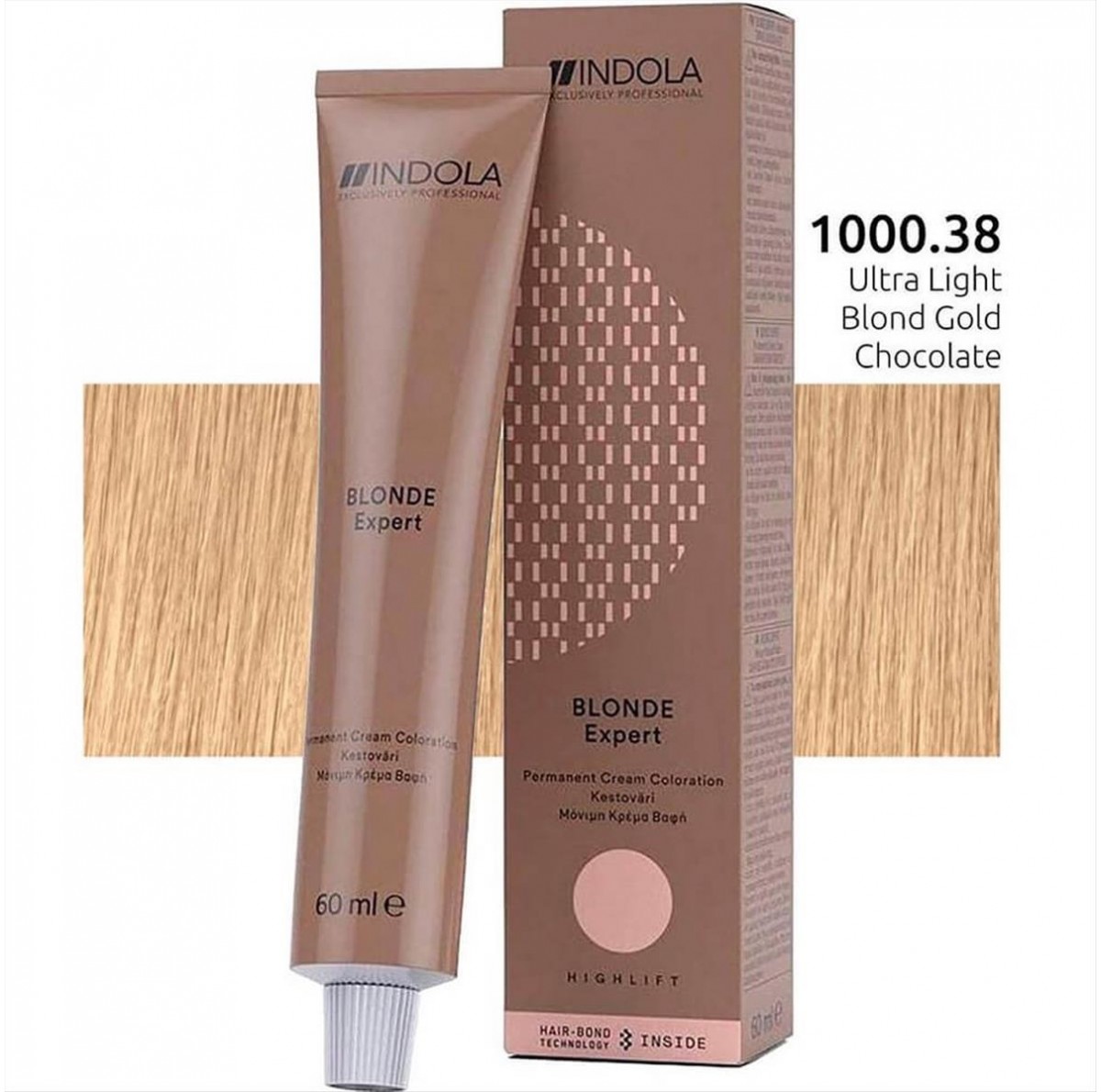 Indola Hair Dye 1000.38 Blonde Chocolate Gold 60ml