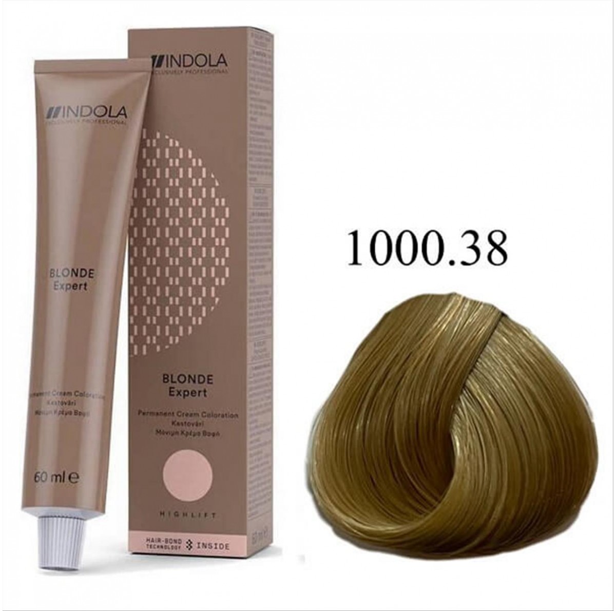 Indola Hair Dye 1000.38 Blonde Chocolate Gold 60ml