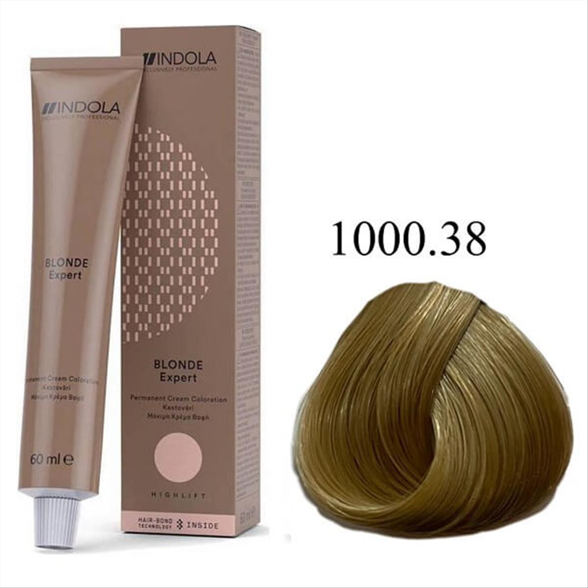 Indola Hair Dye 1000.38 Blonde Chocolate Gold 60ml