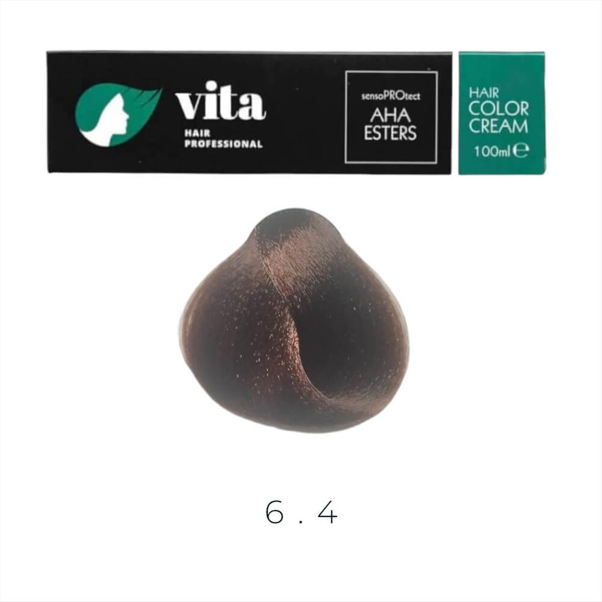 Vita Hair Color Dark Blond Copper No 6.4 - 100ml