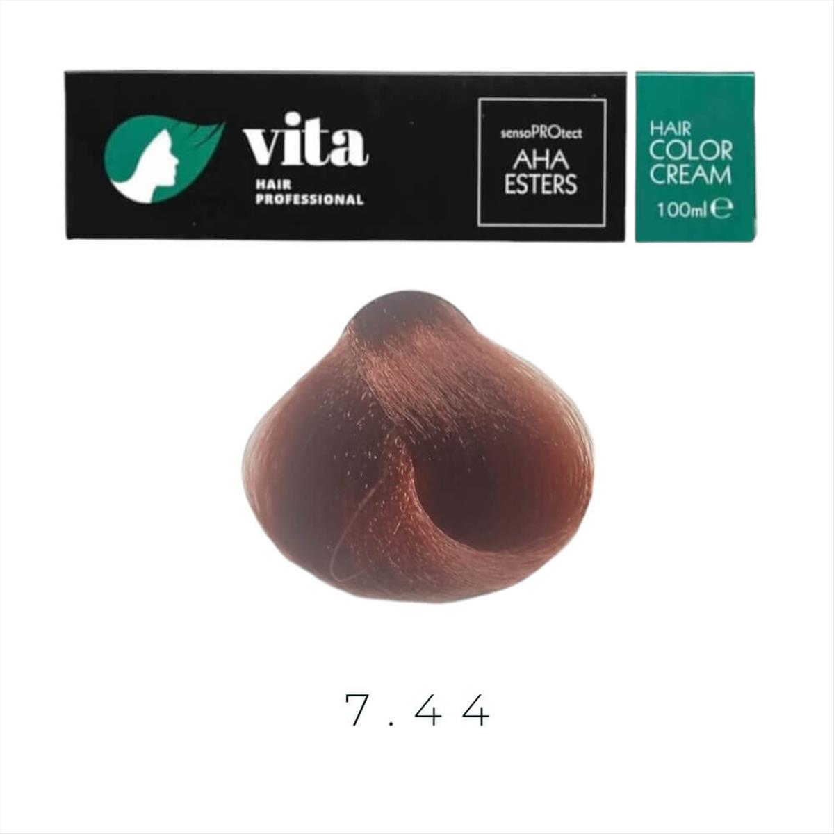 Hair Color Vita Blond Intense Copper No 7.44 - 100ml