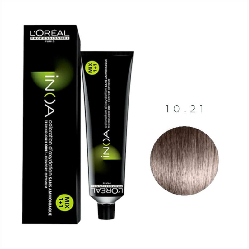 Βαφή Μαλλιών L'Oreal Inoa No 10.21 Κατάξανθο Ιριζέ Σαντρέ - 60gr