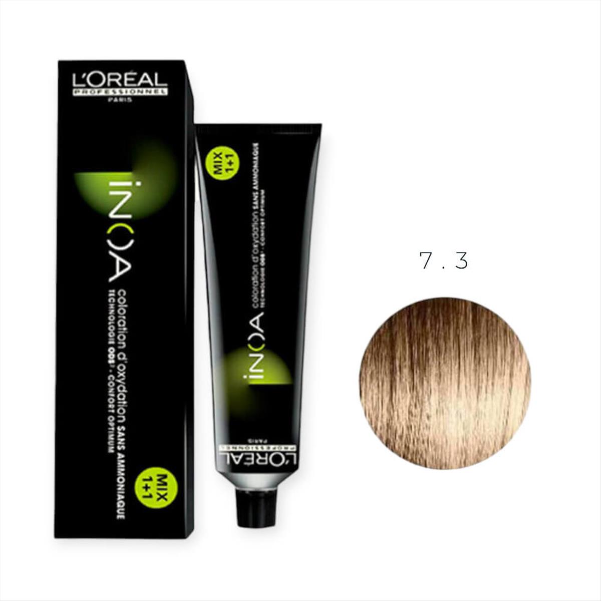 Hair Color L'Oreal Inoa No 7.3 Golden Blond - 60gr