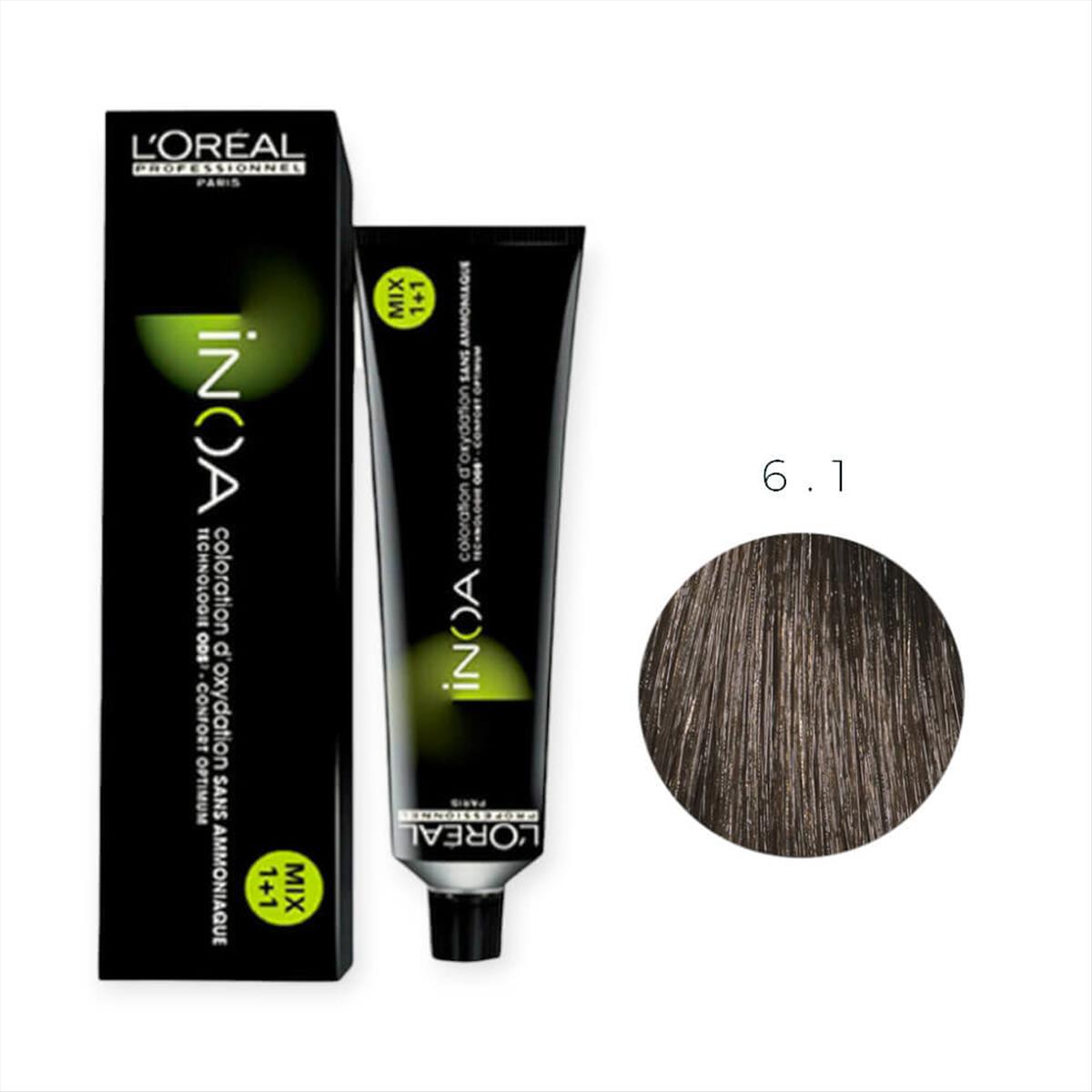 Hair Color L'Oreal Inoa No 6.1 Dark Ash Blond - 60gr