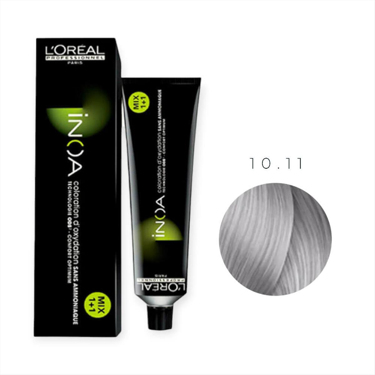 Hair Color L'Oreal Inoa No 10.11 Lightest Deep Ash Blond - 60gr