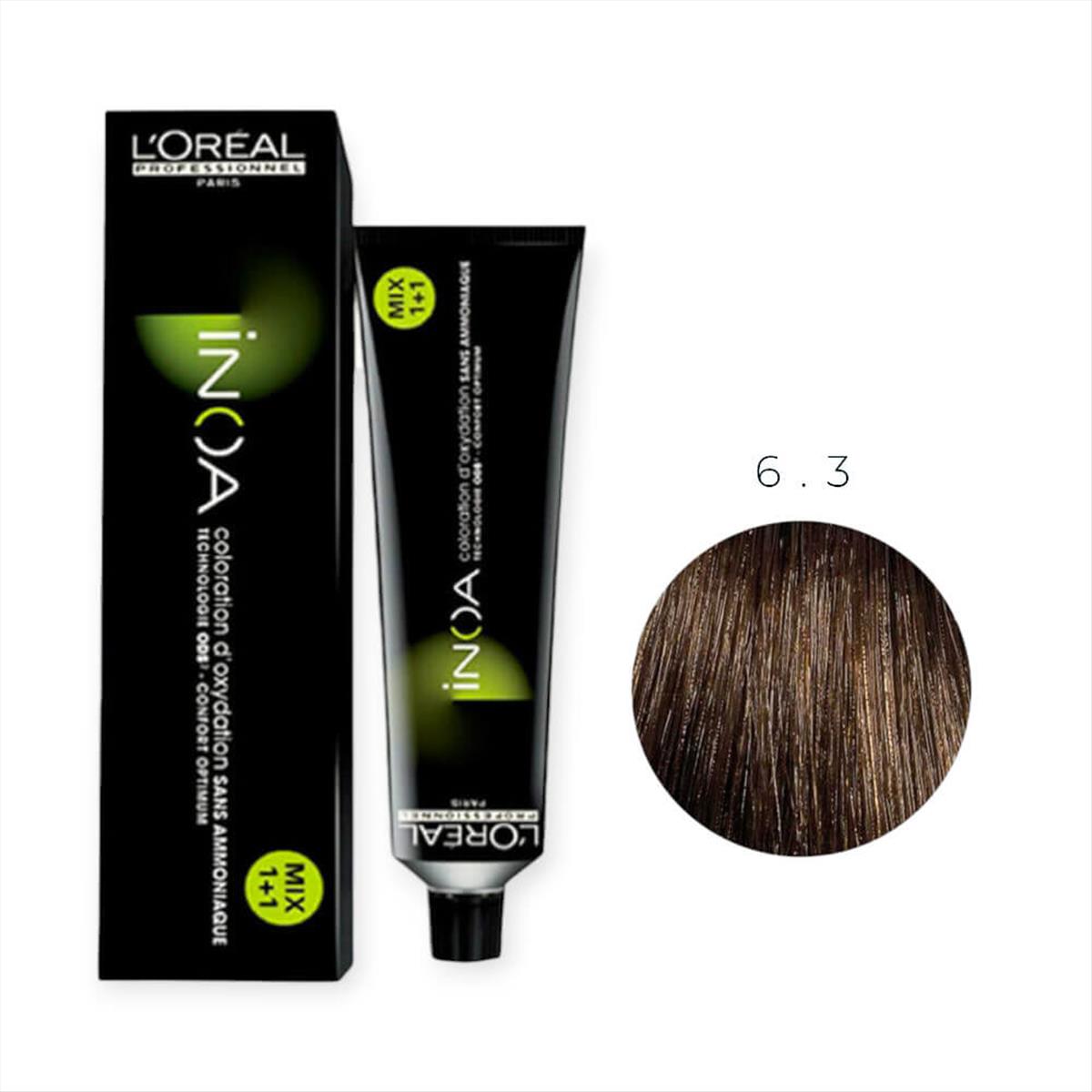 Βαφή Μαλλιών L\'Oreal Inoa No 6.3 Ξανθό Σκούρο Ντορέ - 60gr