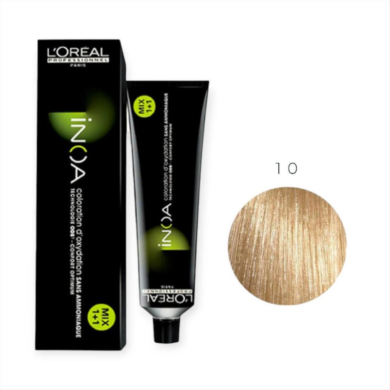 Hair Color L'Oreal Inoa No 10 Lightest Blond - 60gr