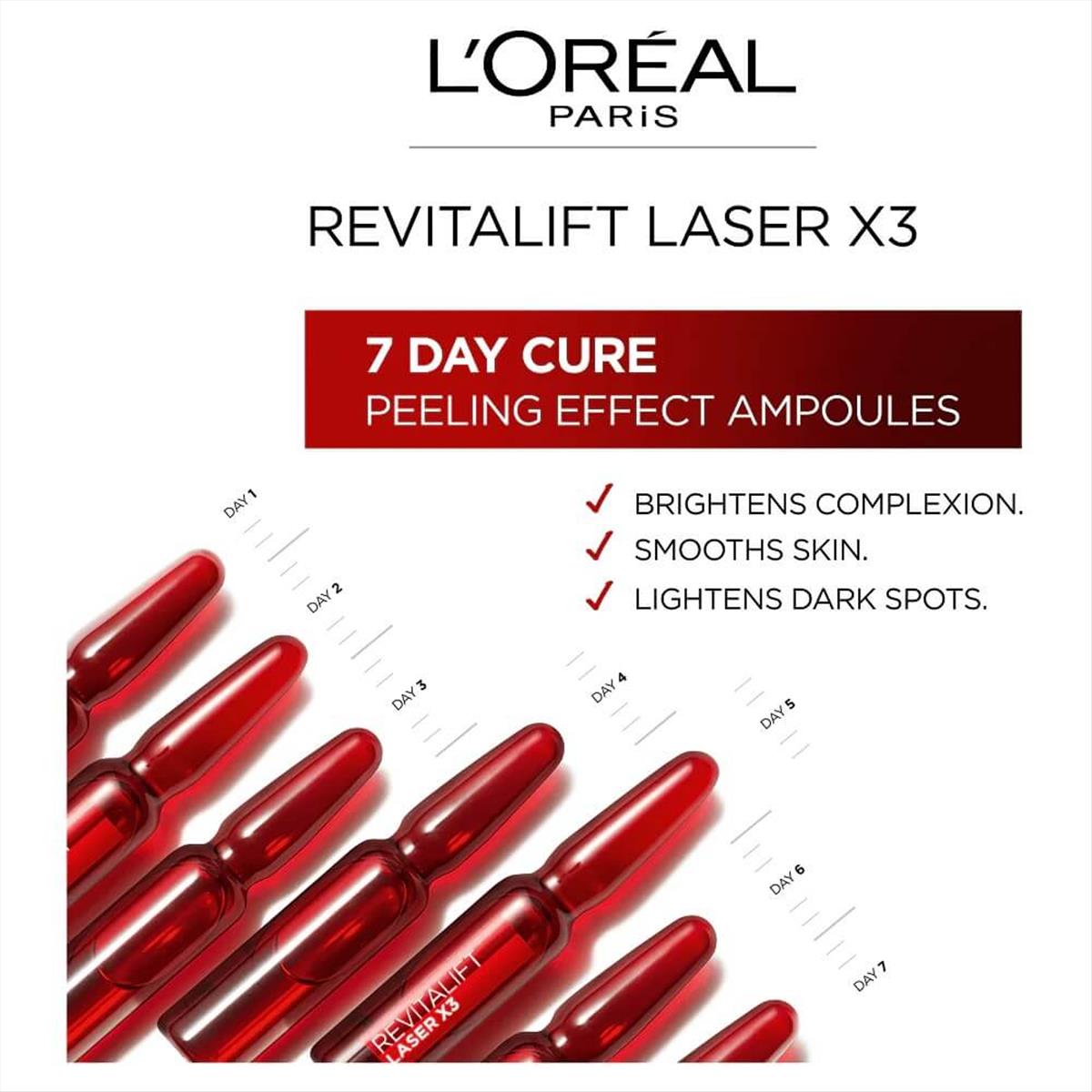 L'Oreal Revitalift Laser Ampoules 7 Day Cure Peeling Effect