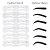 Stencil Φρυδιών Eyebrow Card 6pcs