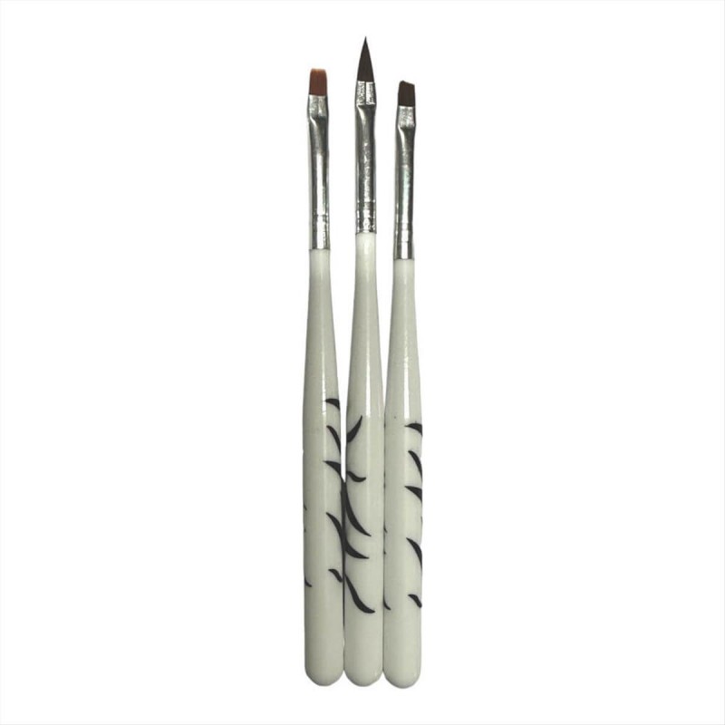 Nail Art Brush Set 3pcs