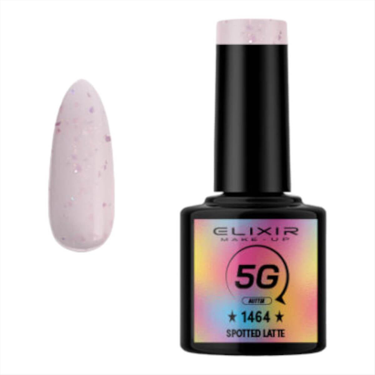 Elixir Semi Gel 5G Glitter 1464 Spotted Latte 8ml