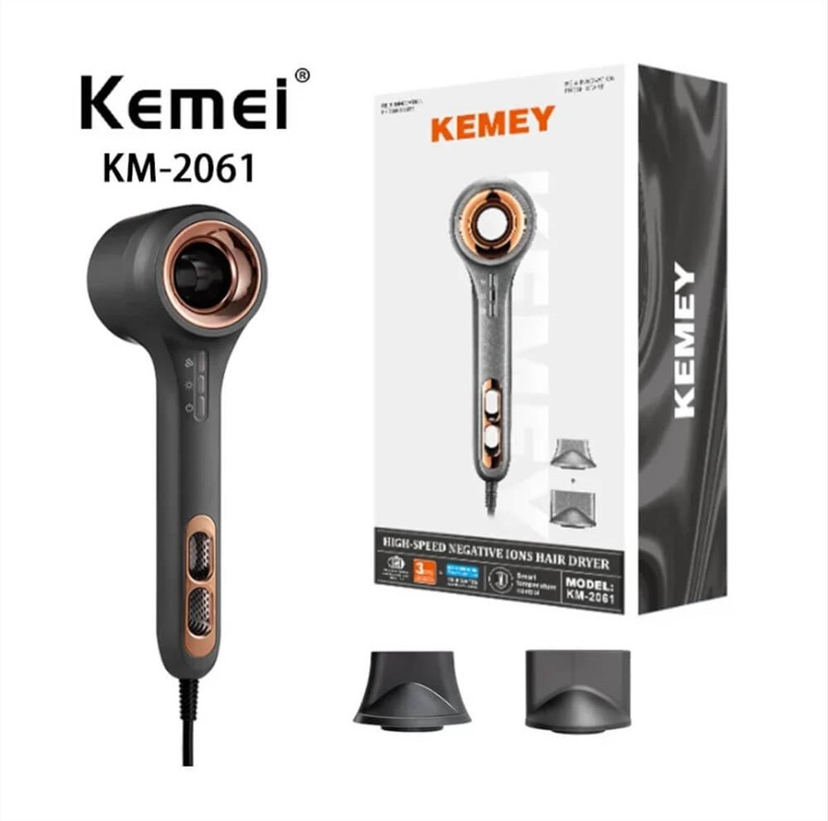 Σεσουάρ Kemei High Speed Negative Ions KM-2061