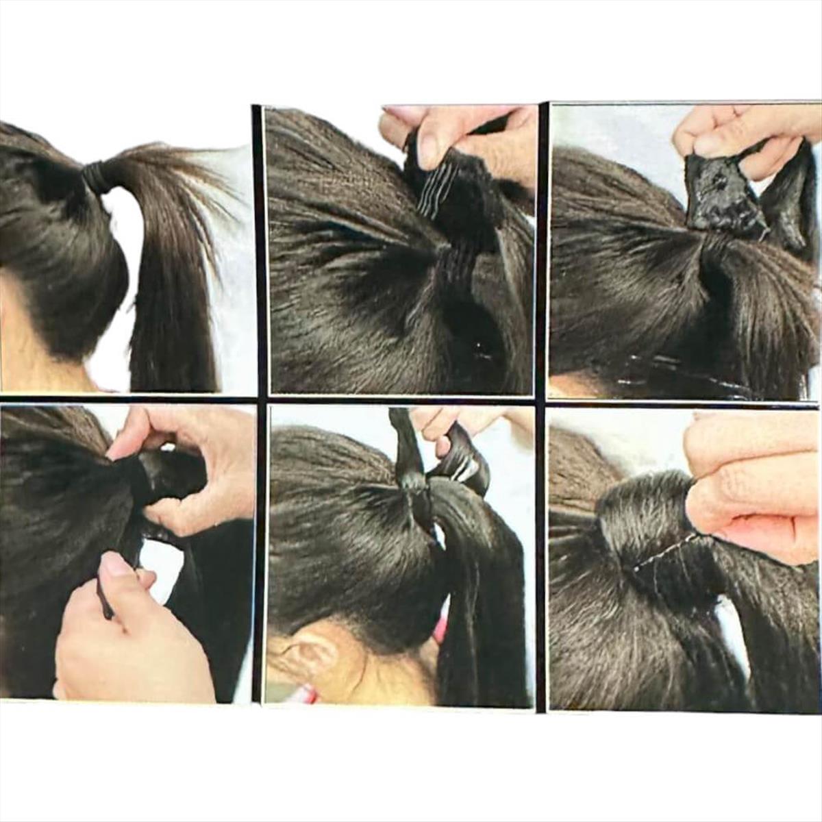 Synthetic Prremium Hair Ponytail Color 1B 65cm