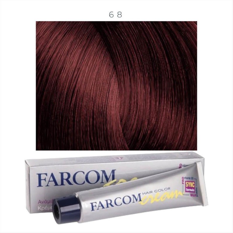 Hair dye 68 golden mahogany 60ml Farcom