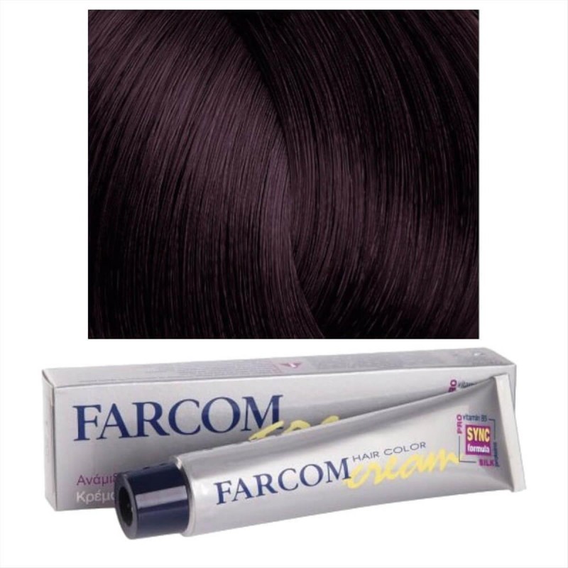 Βαφή μαλλιών 44 ακαζού σκούρο 60ml Farcom