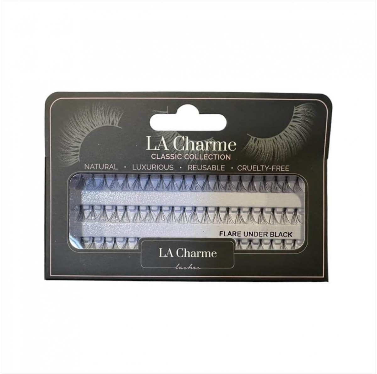 Eye Lashes Flare Under Black La Charme